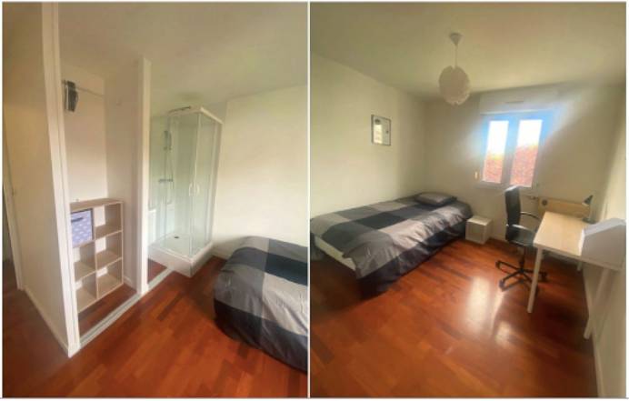 Loue chambre en colocation dans appartement - 11m²