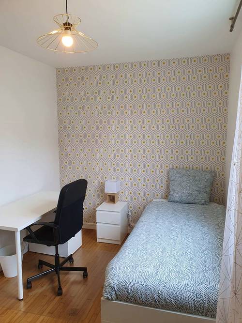 A louer, chambre "Hexagone" en colocation meublée rénovée - Nantes (44)