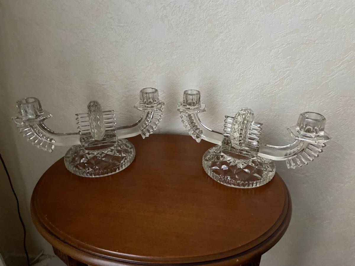 Chandeliers en verre pressé Années 30