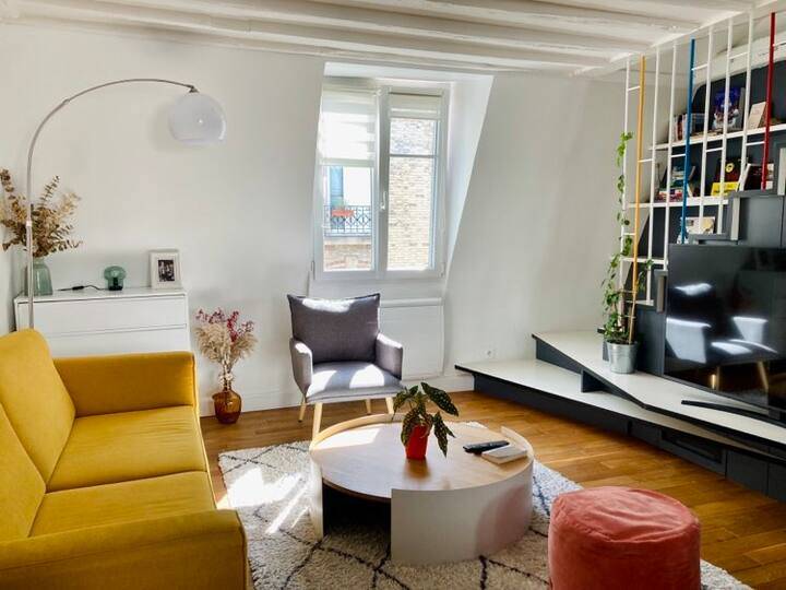 Loue Charmant Duplex Quartier Bastille - 1 chambre, 2 couchages, Paris 12ème
