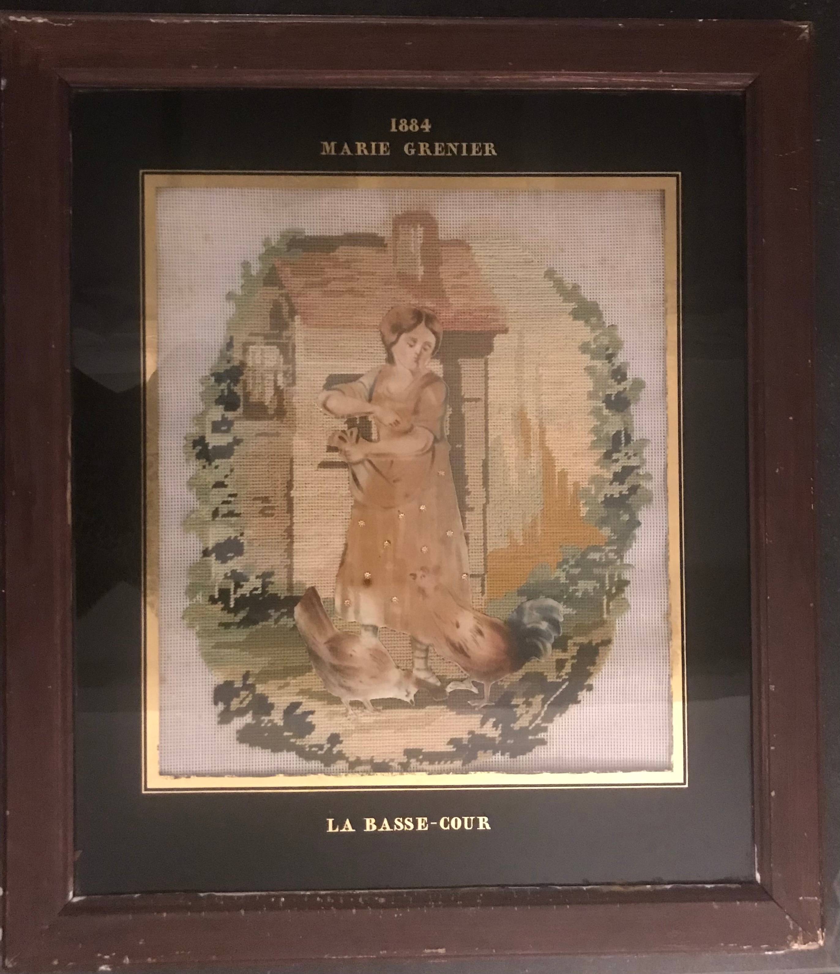 Charmante Broderie XIXème siècle