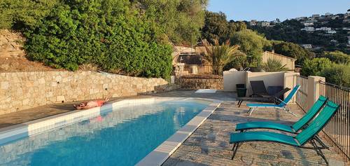 Loue villa de charme avec piscine, vue mer et montagne - 3 chambres, 6 couchages - Santa Reparata di Balagna (20220)