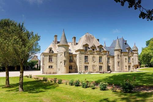 Loue Château Historique en Normandie avec piscine et tennis - 8 chambres - 15 couchages