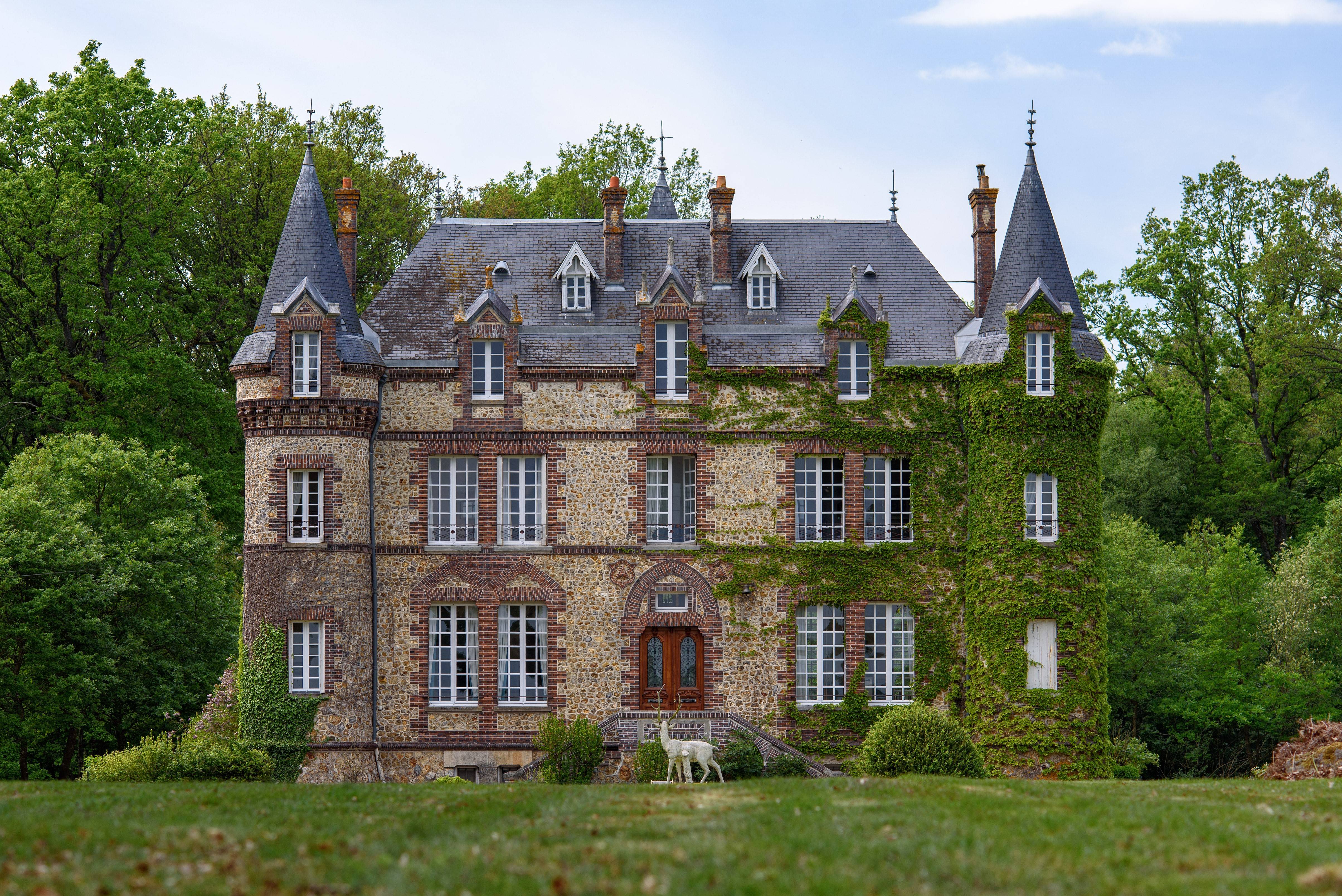 Loue Château dans le Perche - situé en pleine forêt - 7 chambres, 14 couchages - La Framboisière (28)