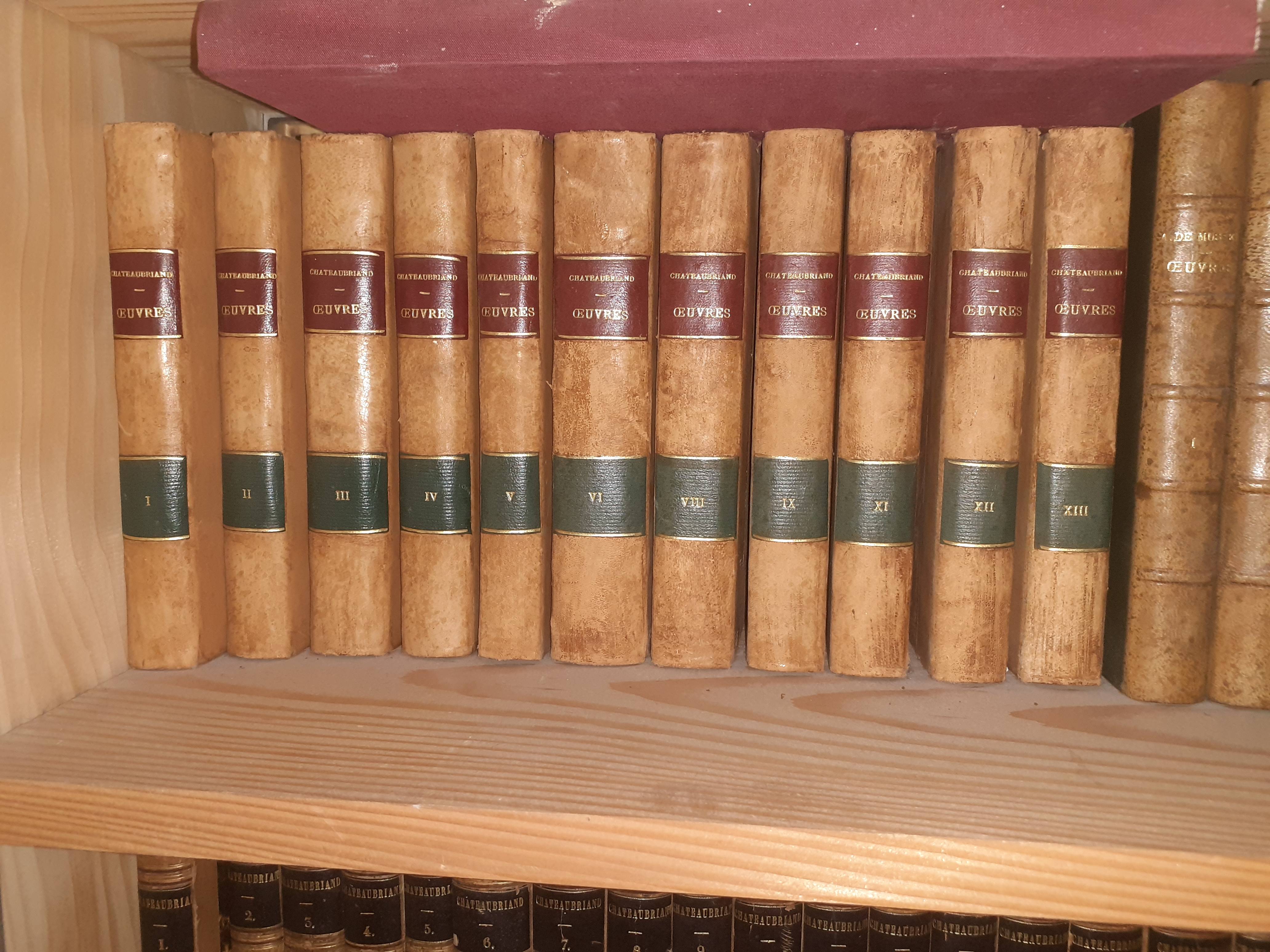 Chateaubriand, Oeuvres complètes, 13 tomes