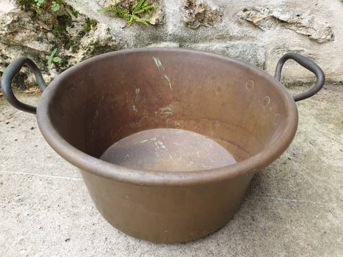 Chaudron cuivre ancien