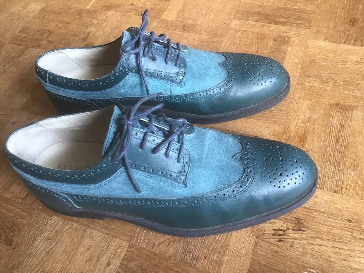 Vends chaussures bicolores Manfield - Pointure 44