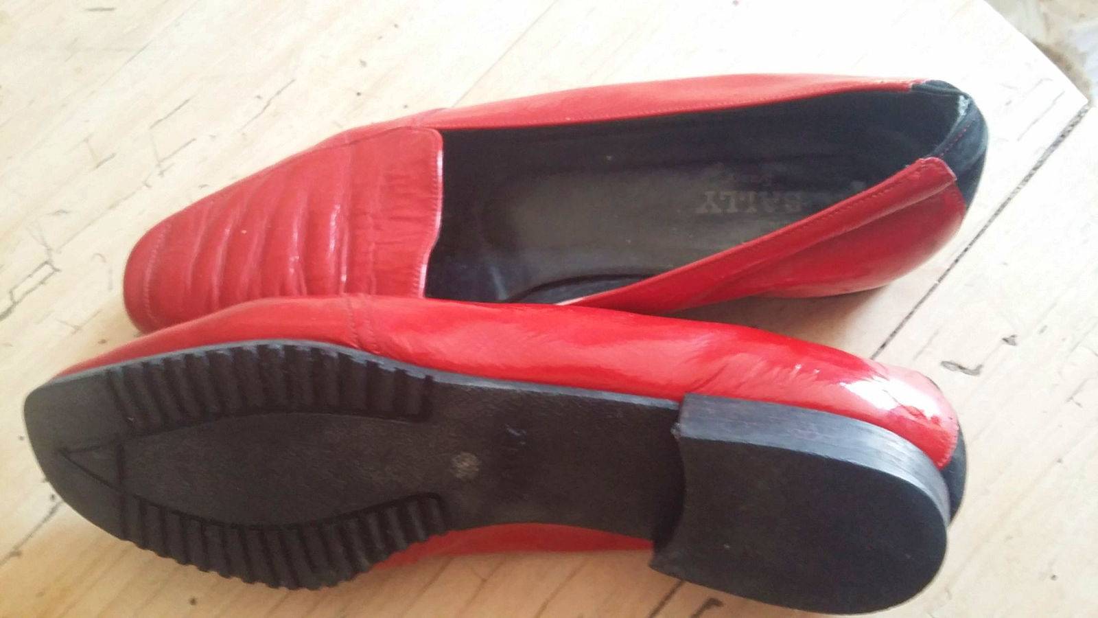 Chaussures mocassins rouge vernis - Pointure 38