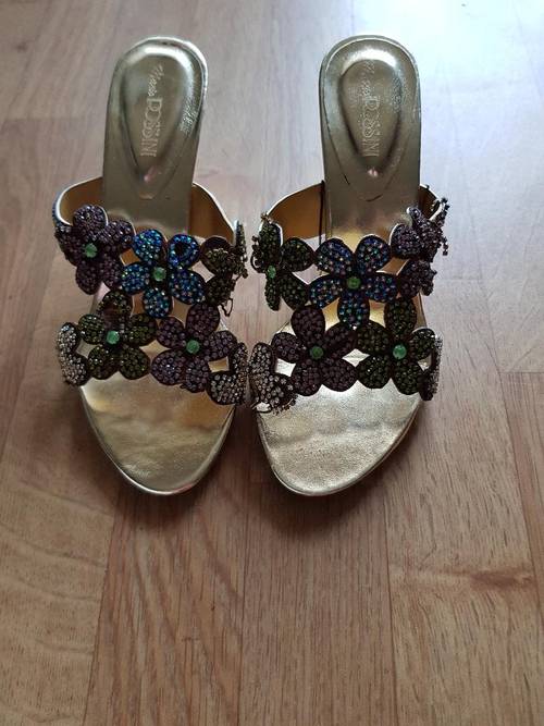 Chaussures - Mules neuves - avec perles - Mario Rossini - Pointure 37