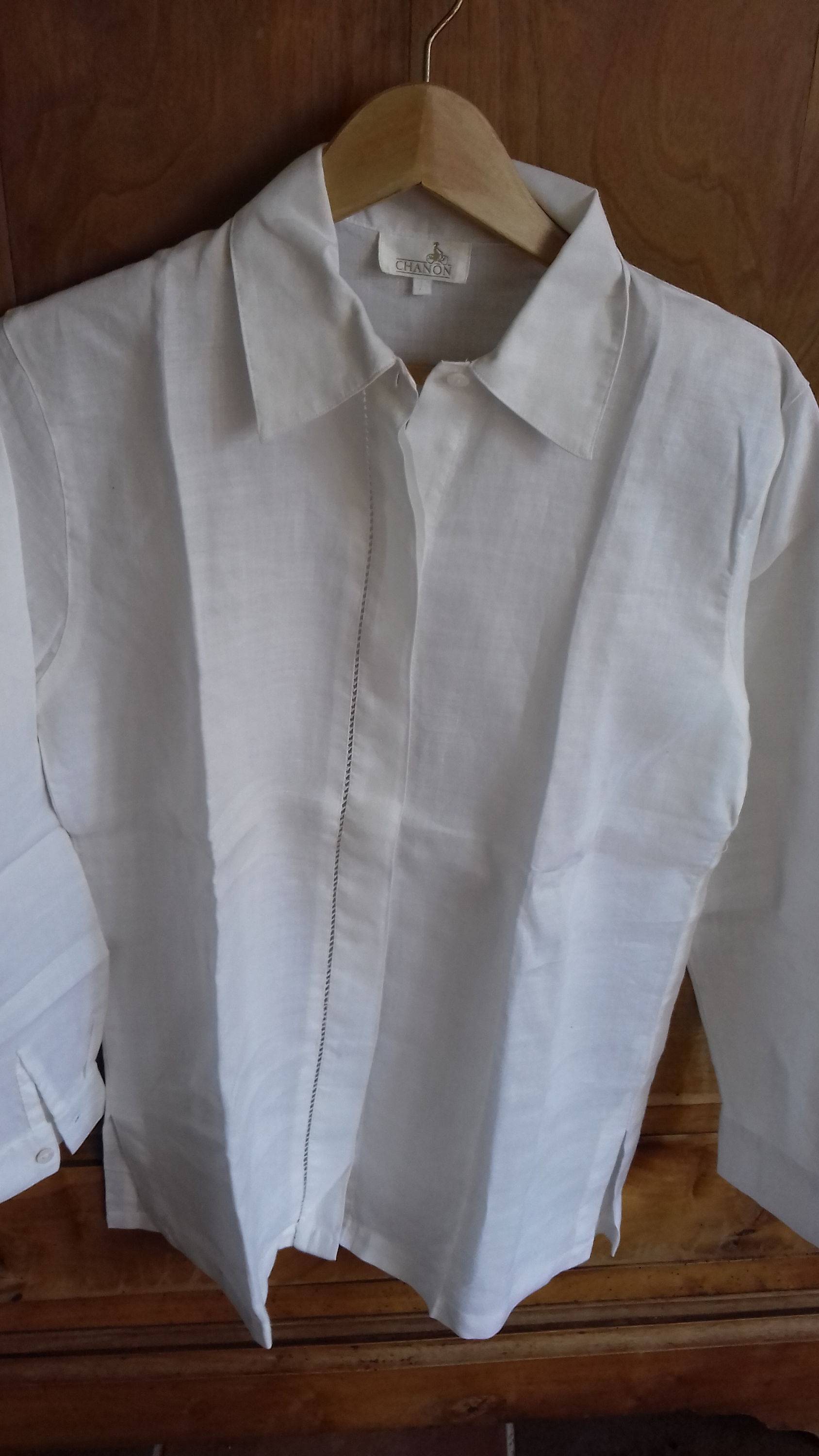 Chemise en lin blanc 38/40 neuve