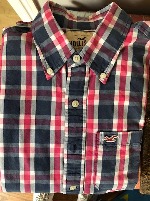 Chemise Carreaux Hollister manches longues et état impeccable - Taille 16 ans