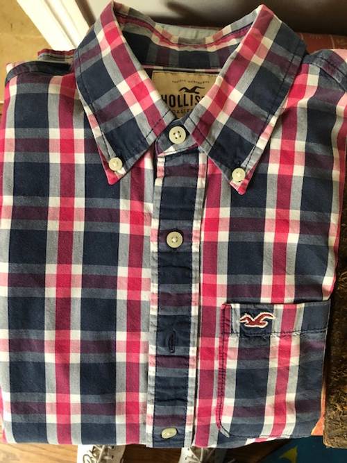 Chemise Carreaux Hollister manches longues et état impeccable - Taille 16 ans