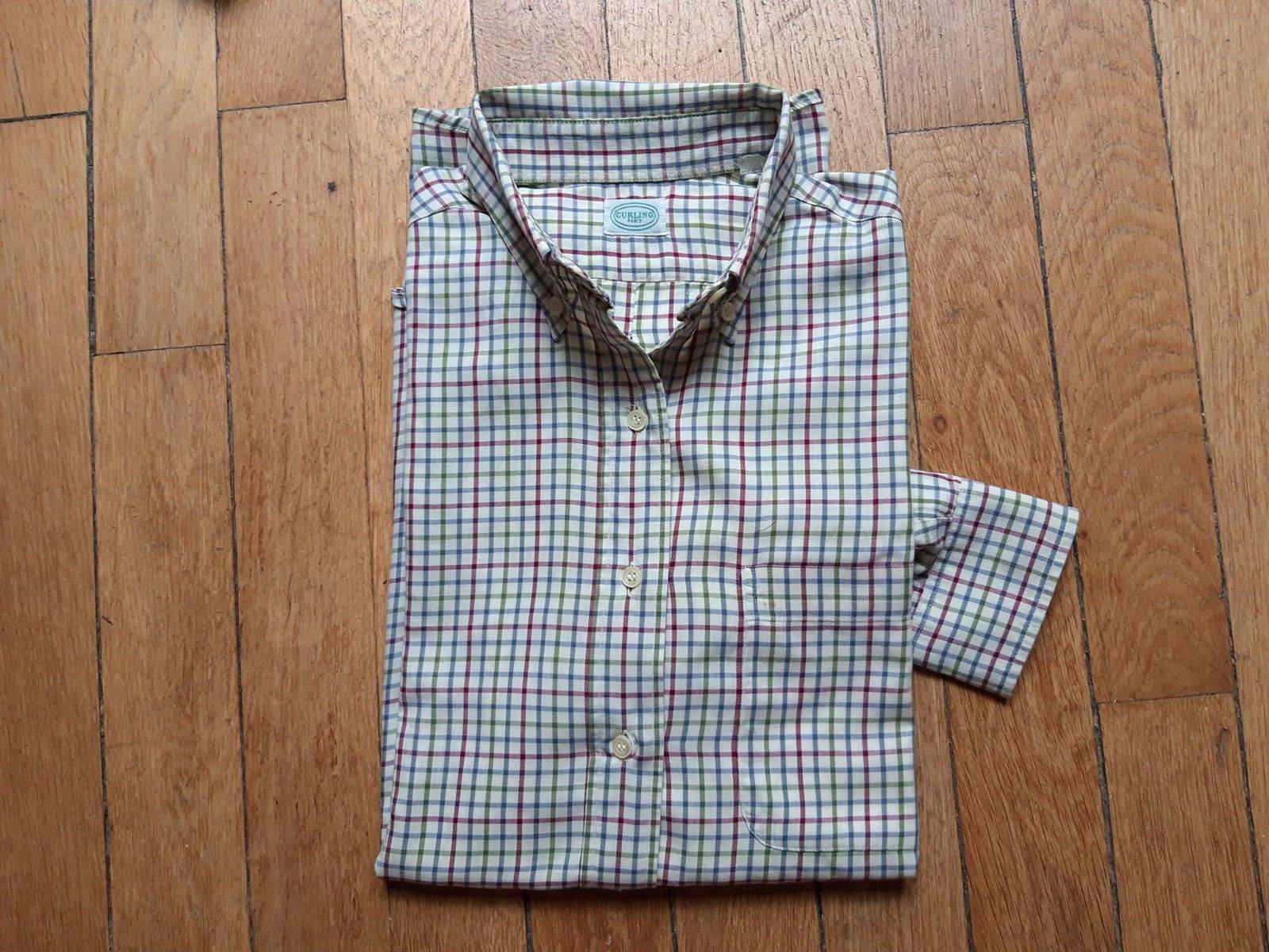 Chemise CURLING à carreaux, taille 40/42