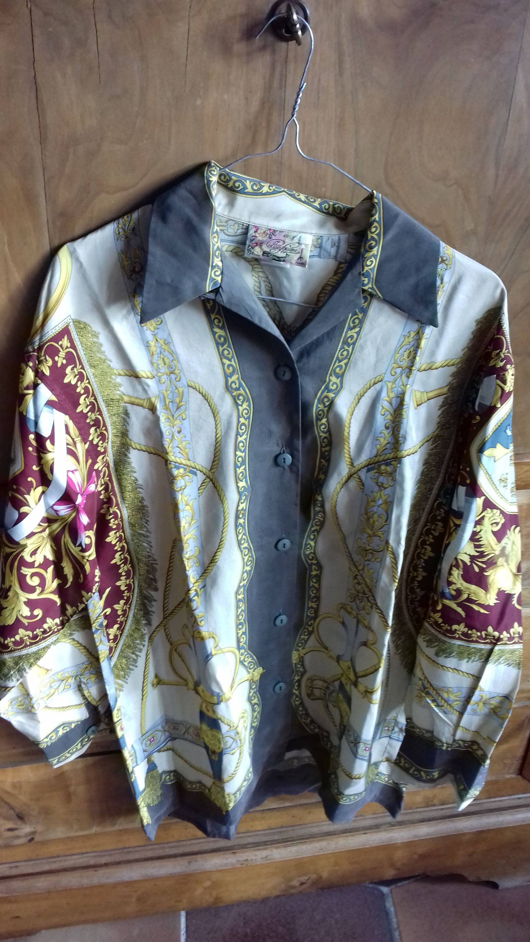 Chemise élégante 100% soie cotton square 40