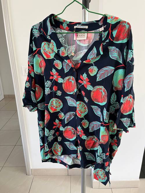 Neuf - Chemise imprimée Scotch & Soda manches courtes Taille 40
