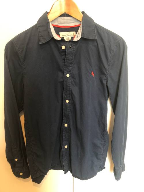 Vends chemise bleu marine manches longues - Taille 12 ans