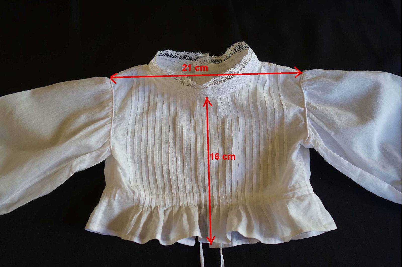Chemise bébé poupée ancienne cousue mains XIXe
