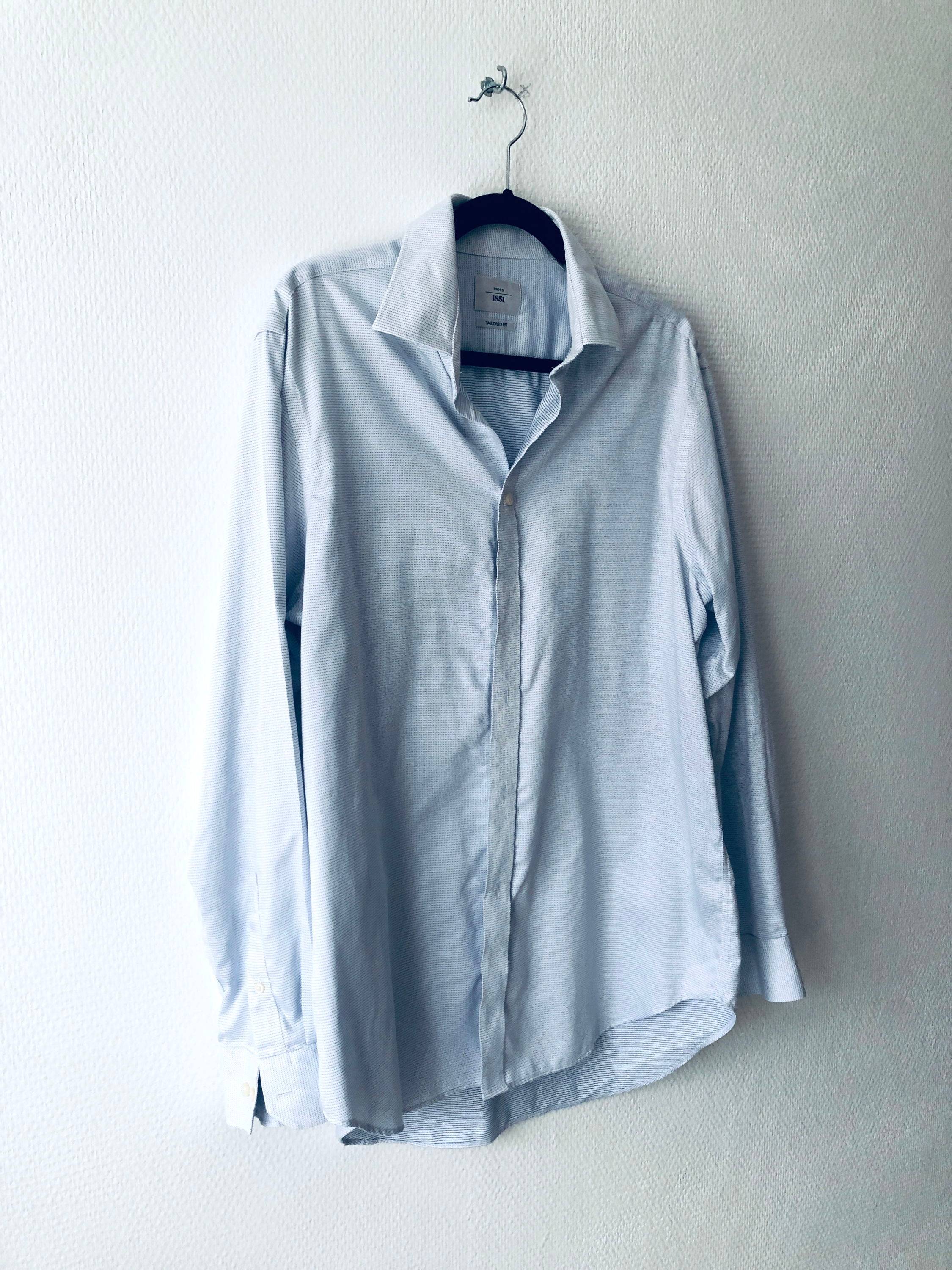 Vends chemise Moss 1851 vichy bleu - Taille XL