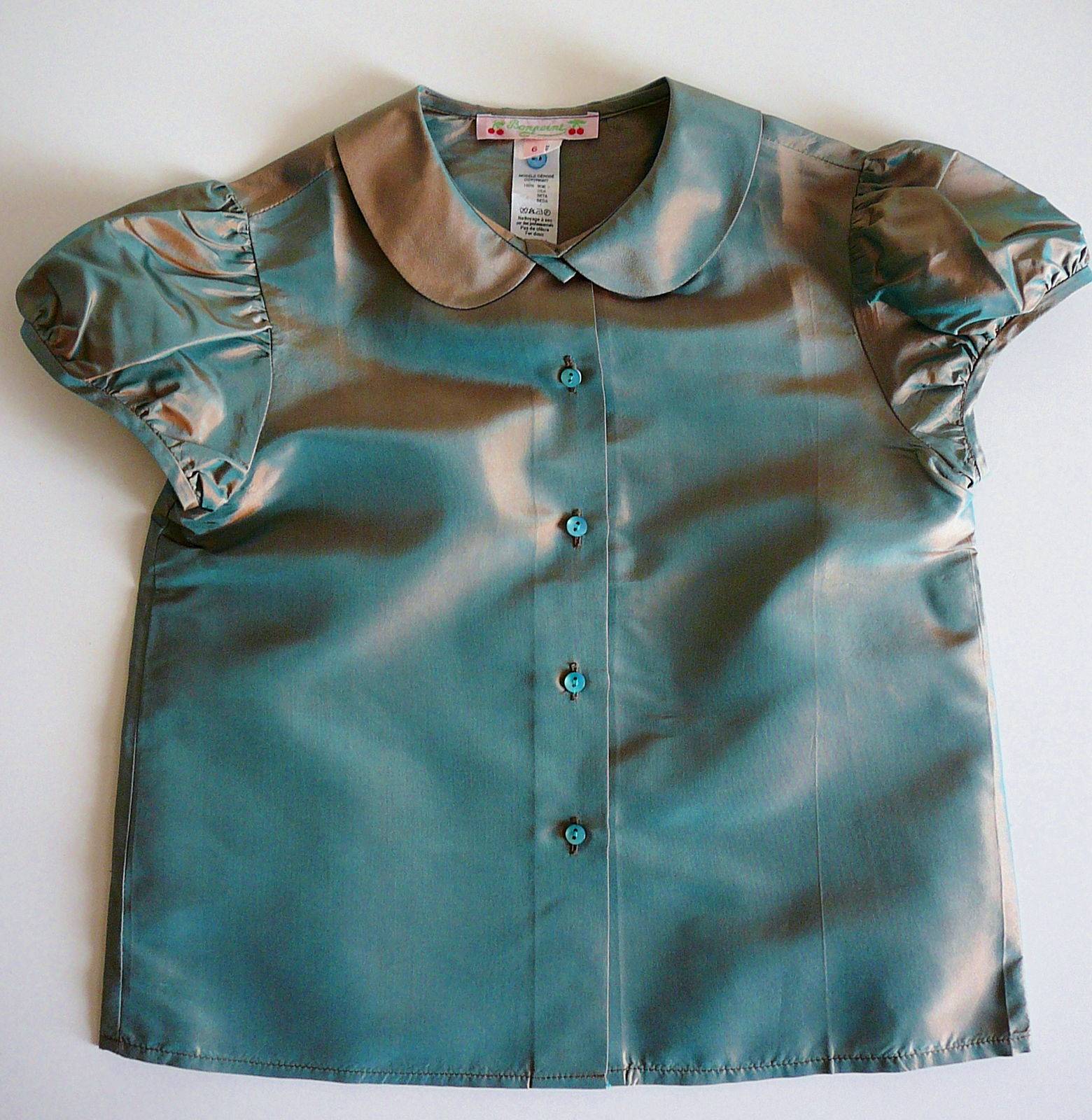 Chemisier Top Blouse Soie Fille 6 ans BONPOINT