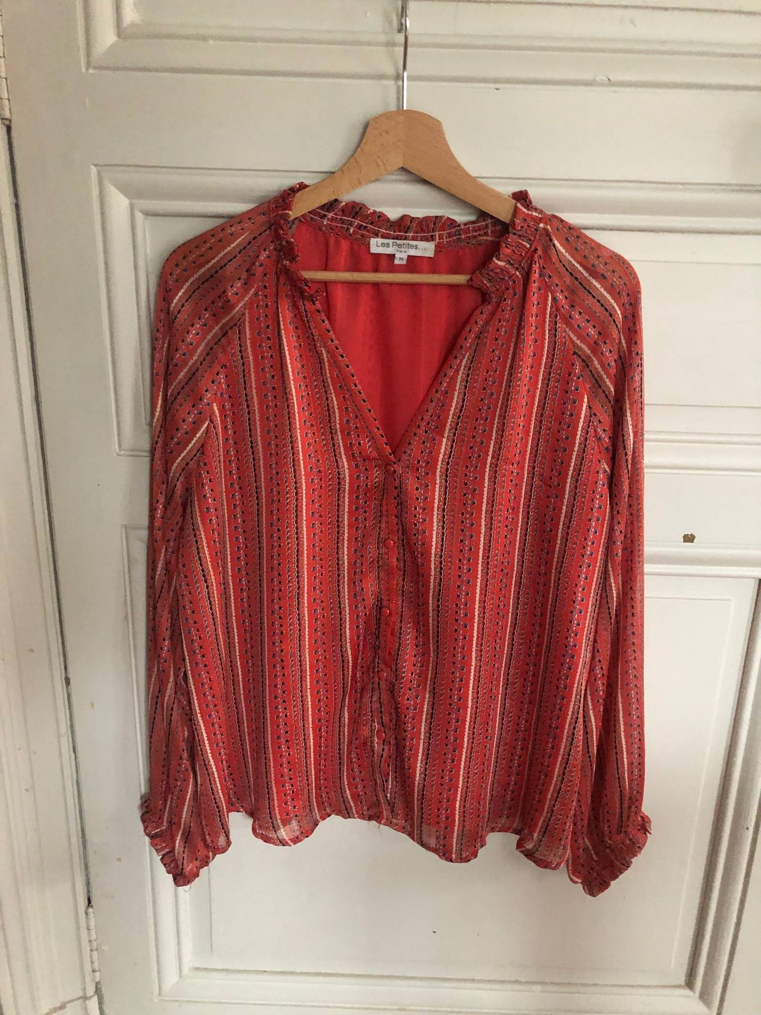 Vends magnifique chemisier fluide "Les Petites" - Taille L