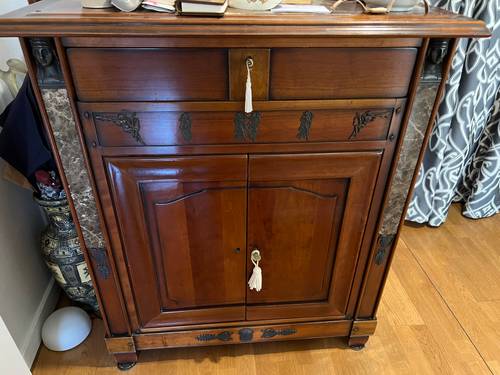Commode/buffet acajou/marbre