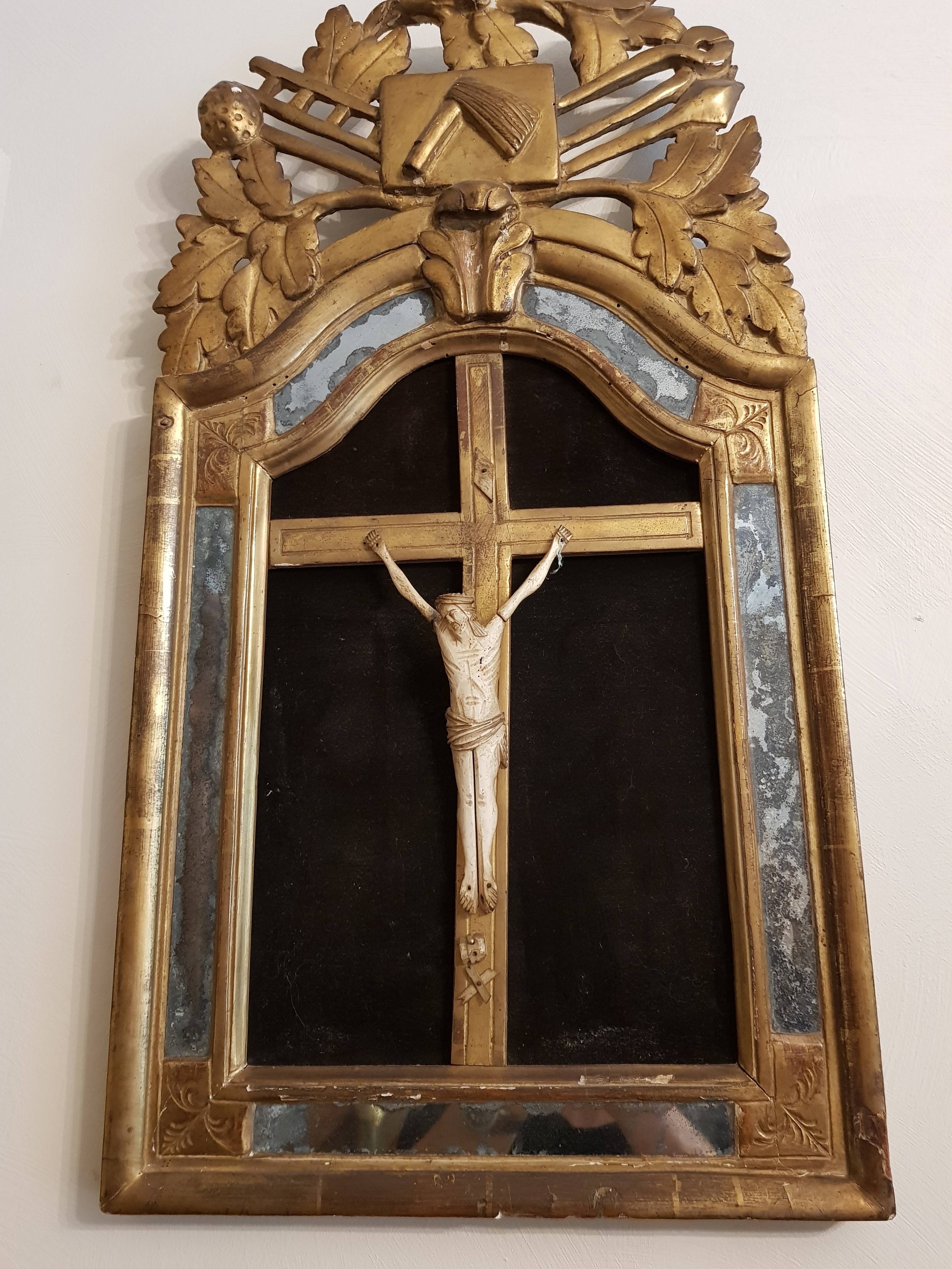 Vends Christ janséniste, tableau-crucifix