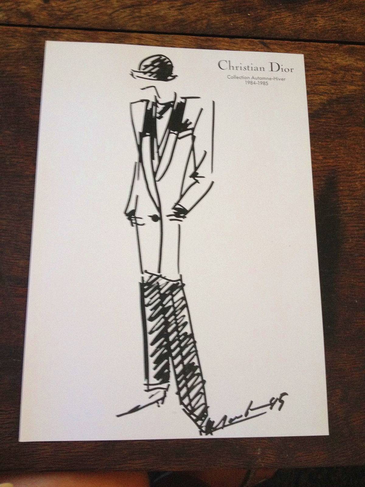 Jolie illustration de mode de presse Christian Dior