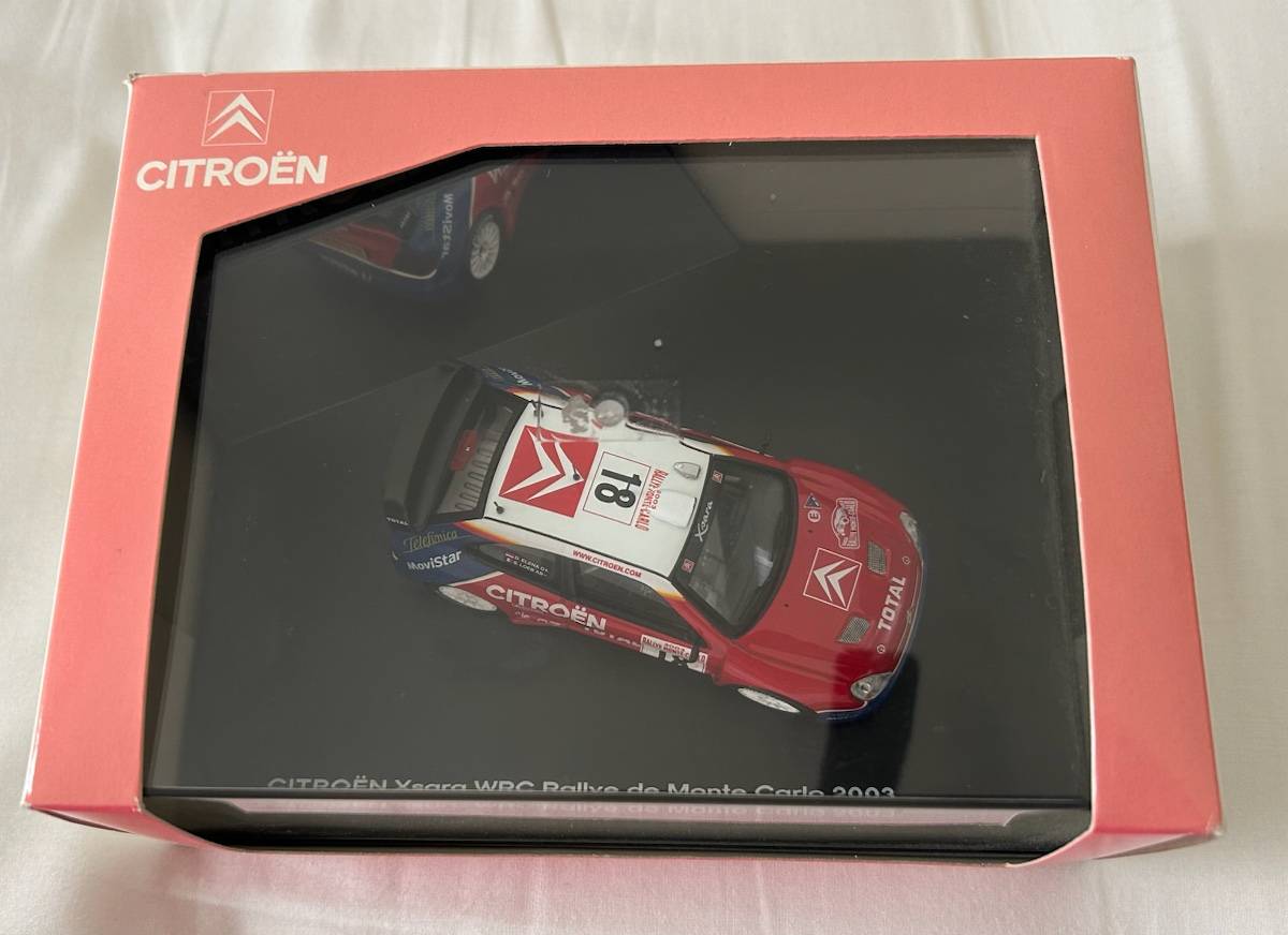 Vends Citroën Xsara WRC 2003 S. Loeb / D. Elena (Winner of Rally Monte Carlo) 1/43ème