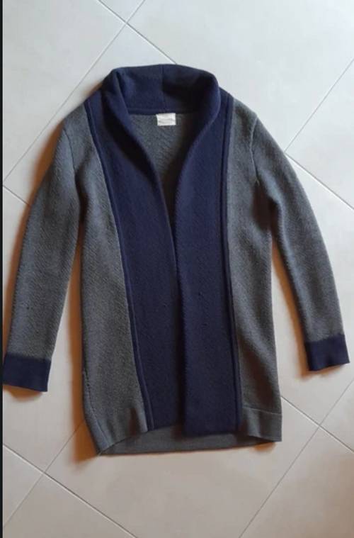 Gilet long marine et gris Sézane - Taille S