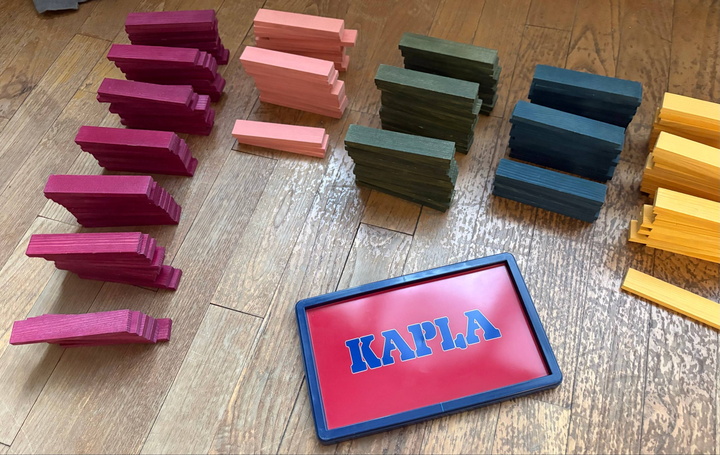 Vends 278 carrés couleurs Kapla de chez Nature et Découvertes