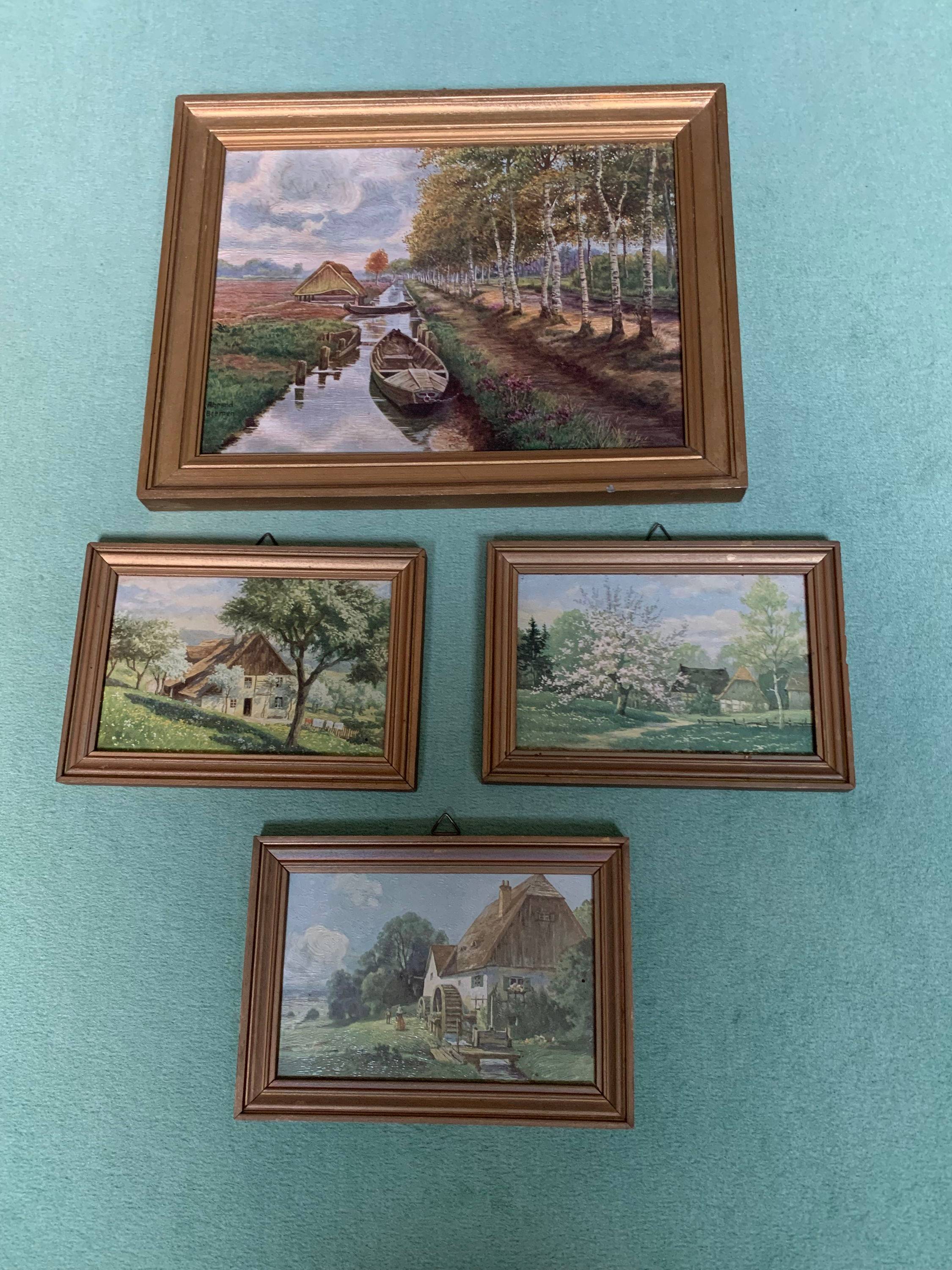 Vends aquarelle, gravure polychrome, dessin et tableaux XIXème et XXème