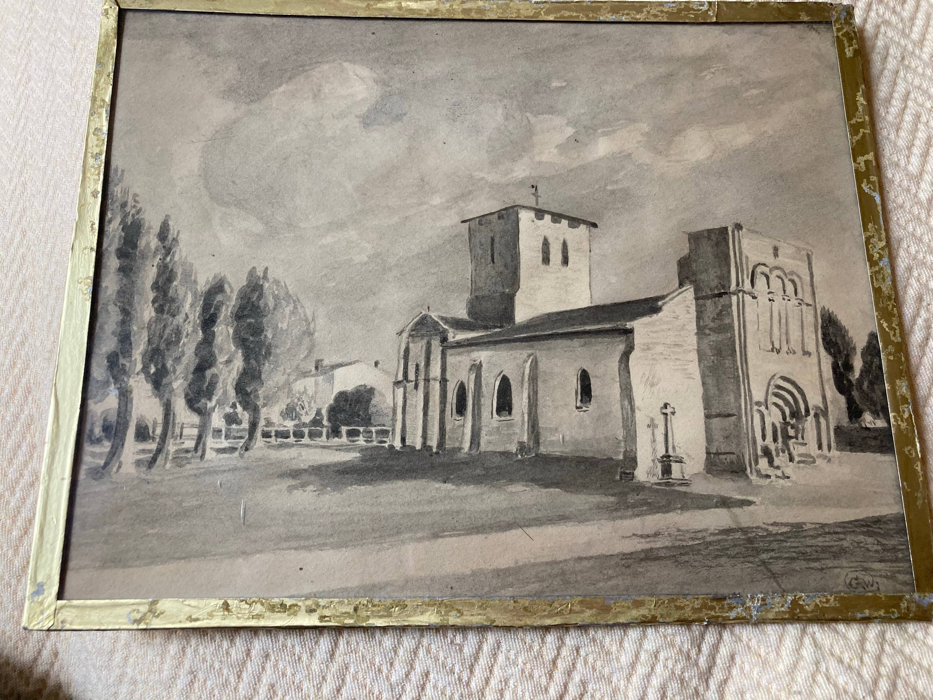 Vends dessin église