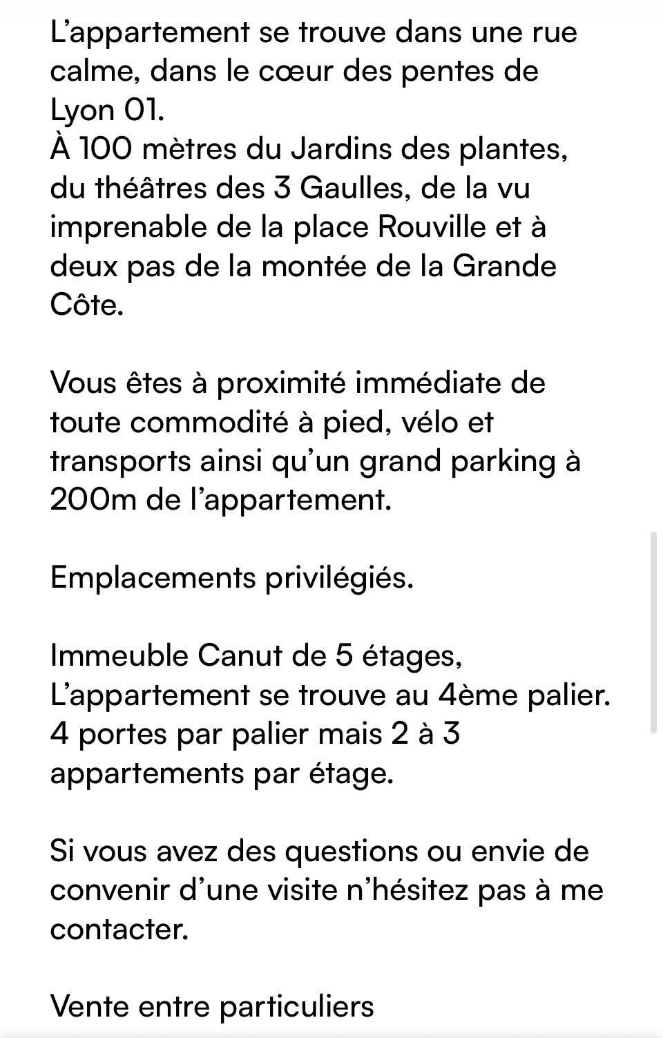 Une photo de l’annonce