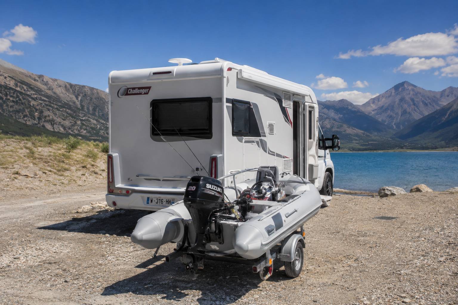 Emplacement camping-car, bateaux,...