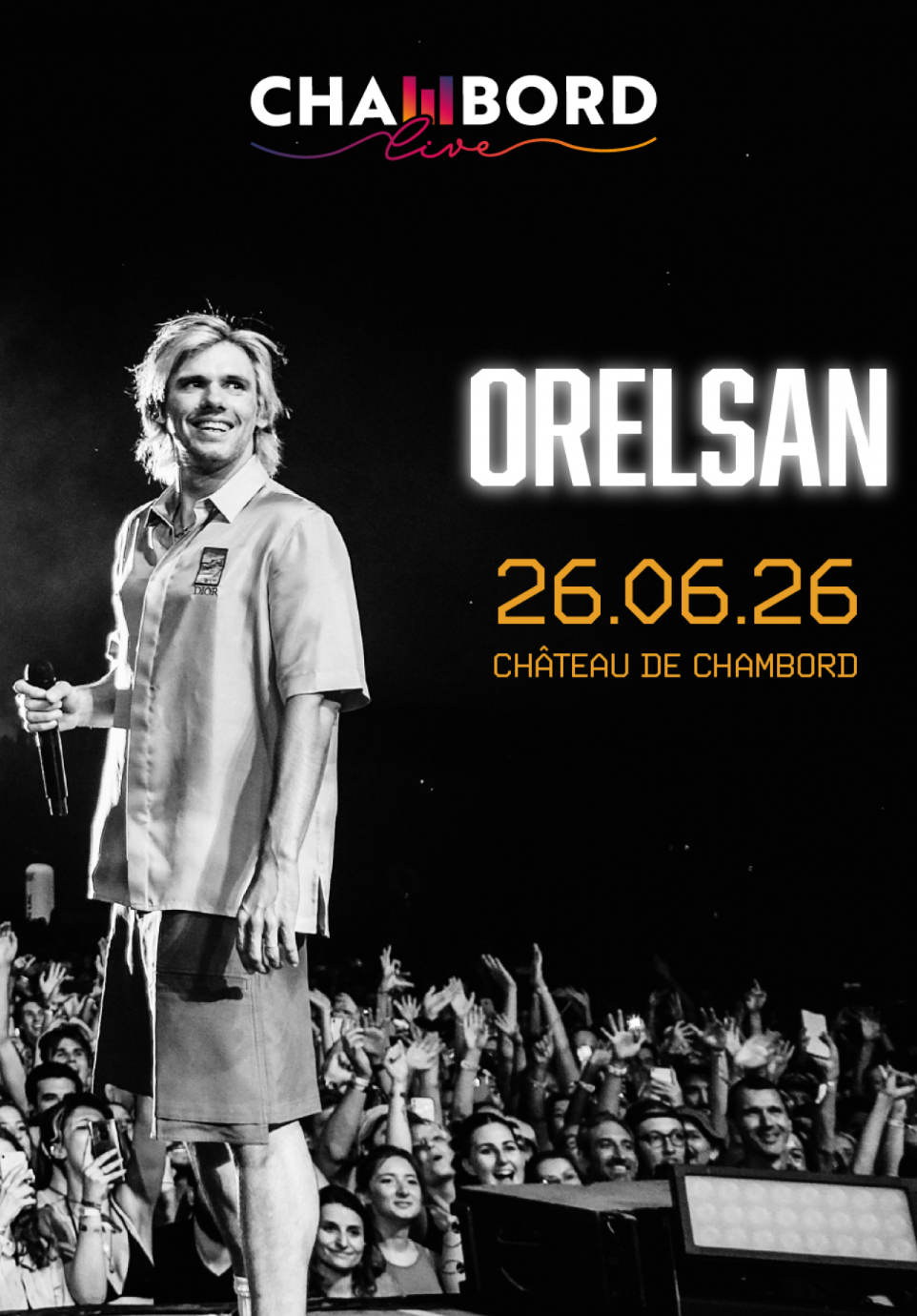 Propose ticket pour le concert d’Orelsan à Chambord le 26 juin