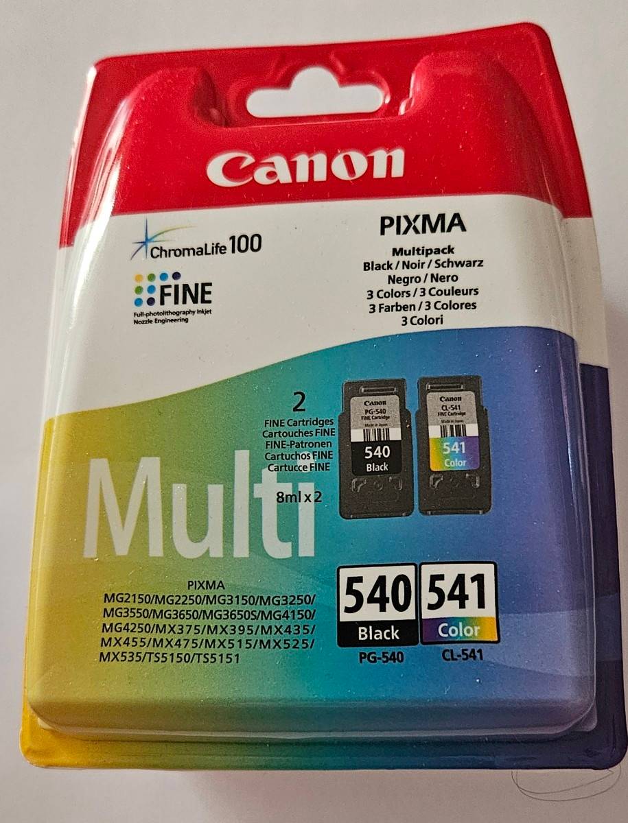 Vends cartouche encre Canon 540/541