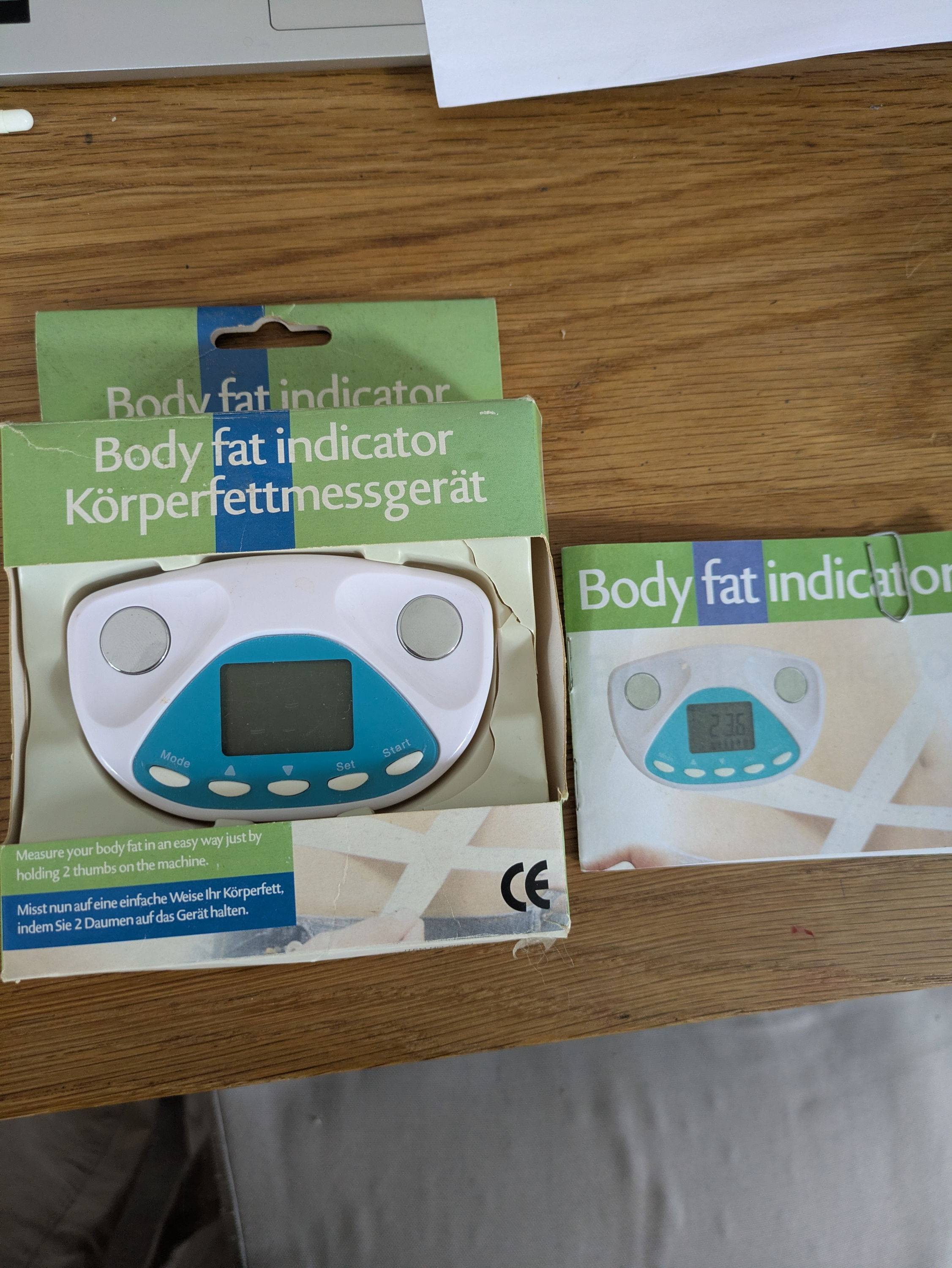 Vends analyseur de graisse corporelle, body fat indicator