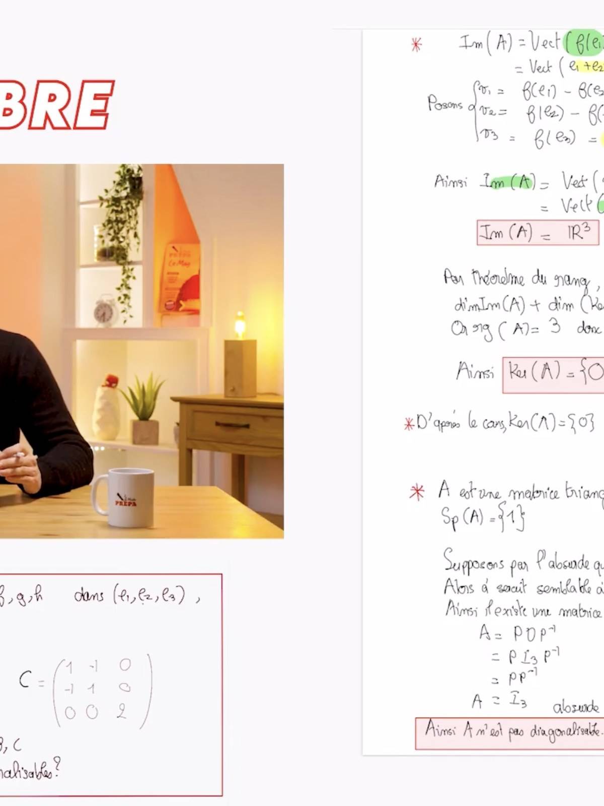 Propose cours particuliers de mathématiques approfondies – spécialiste Prépa ECG
