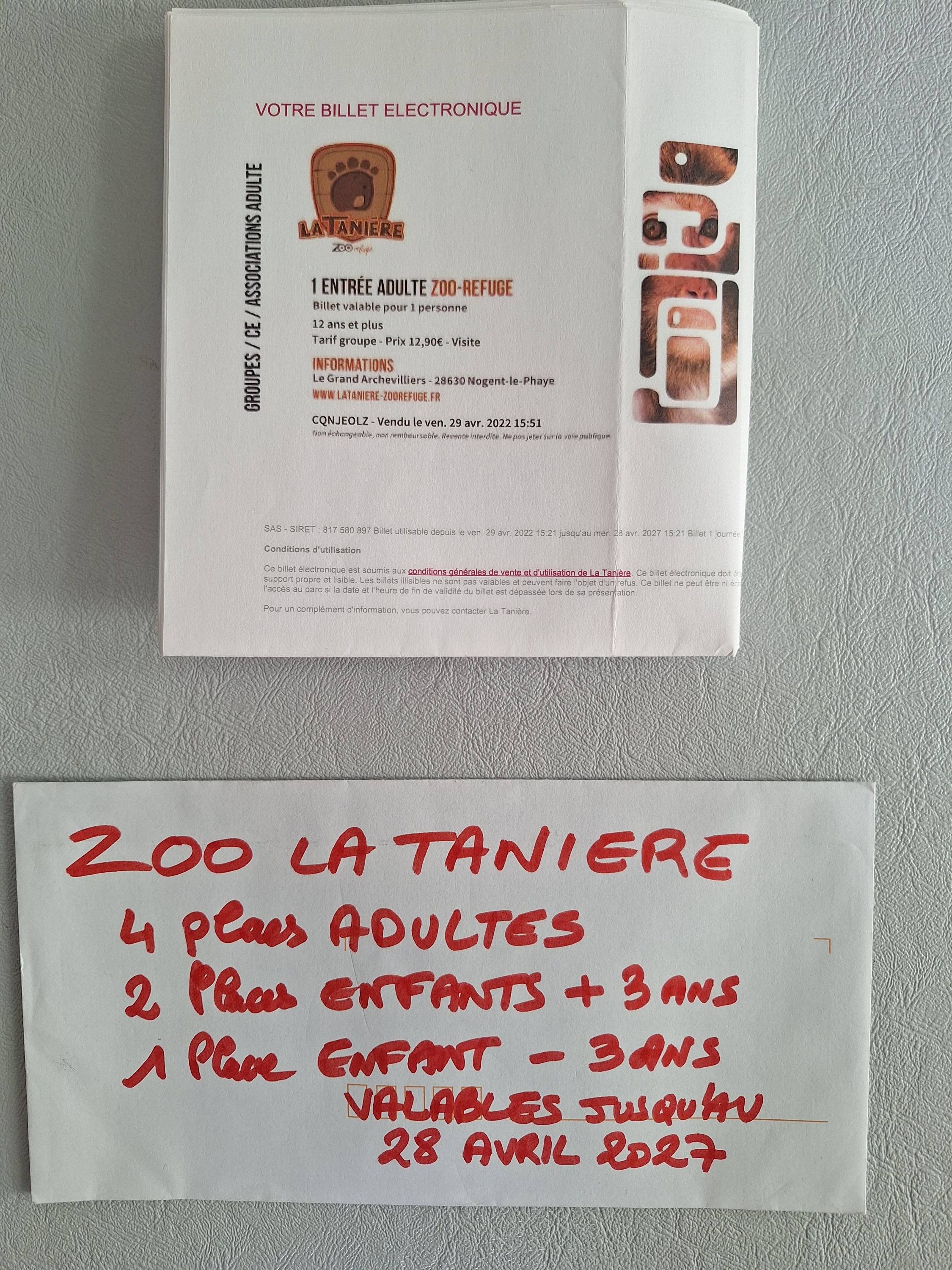 Propose visite au Zoo La Tanière le 28 avril