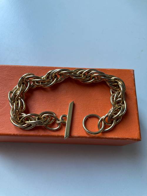 Bracelet marqué Monteil plaqué or