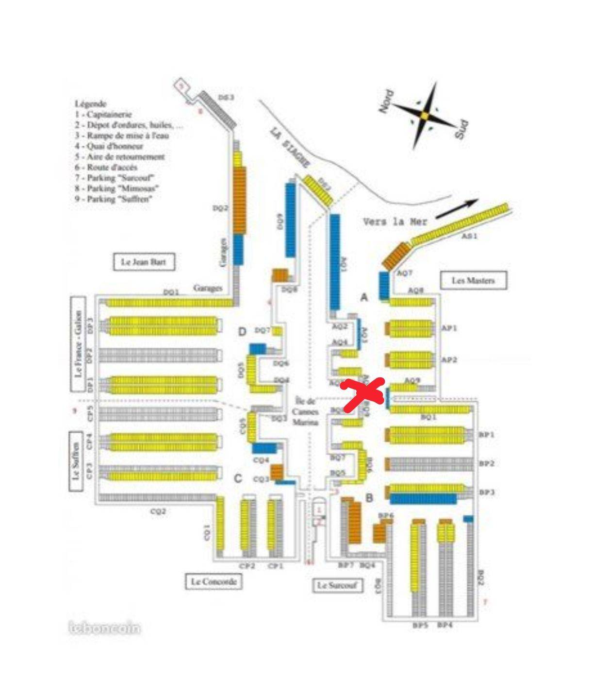 Loue place au port 06