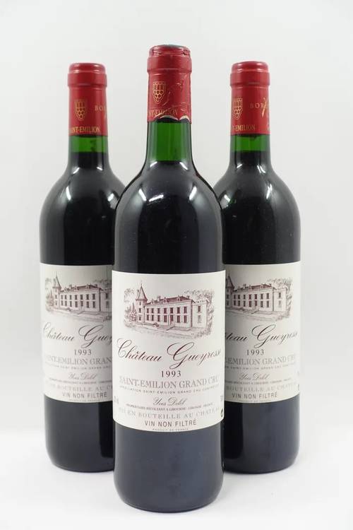 Vends 10 bouteilles de Château Gueyrosse 1993 Grand Cru Saint Emilion