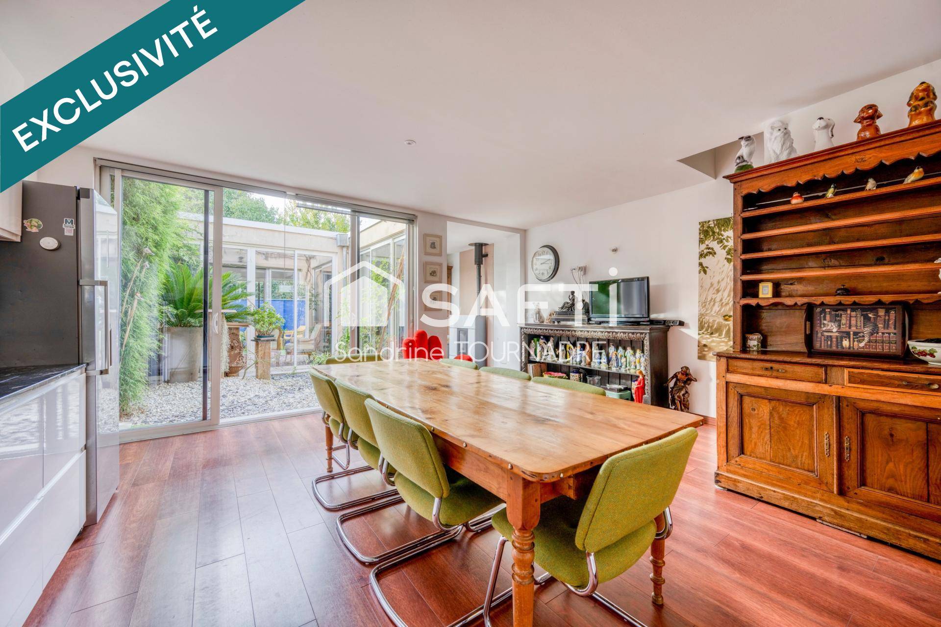 Vends maison rénovée avec patio et extérieur - 110m² - Bordeaux Caudéran