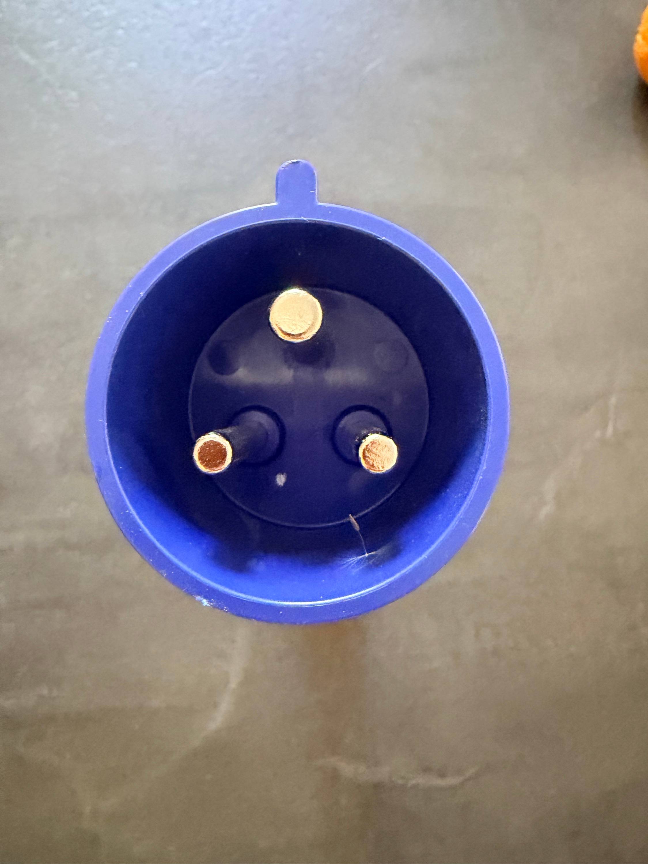 Adaptateur chargeur Tesla / bleu - 16 A/32 A