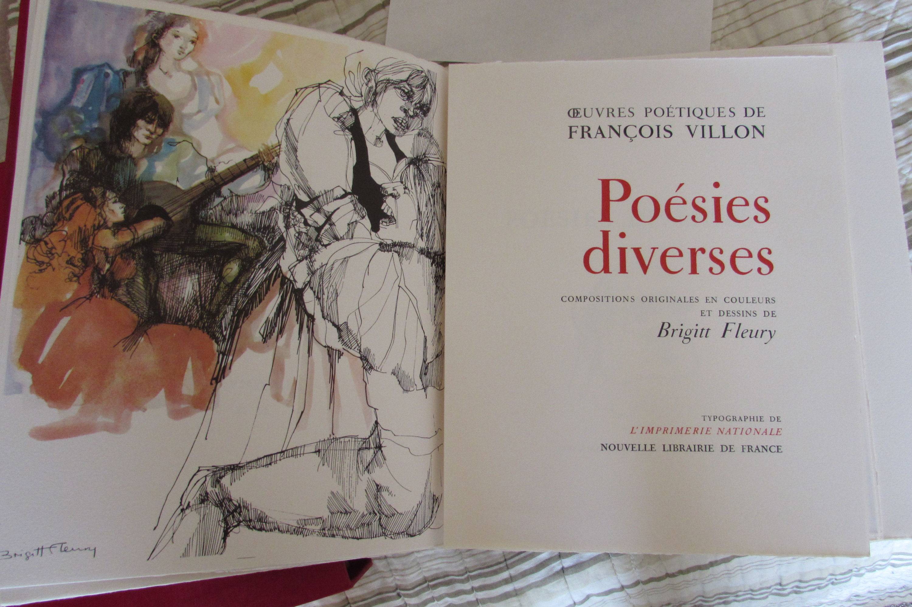 Vends œuvres poétiques de François Villon, tome II