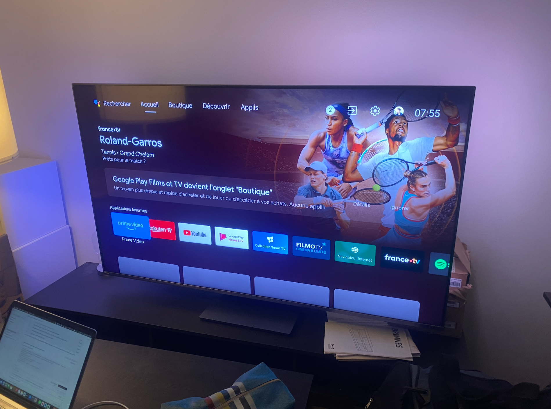 Vends TV Philips The One 65PUS8897/12 – 65 pouces – 4K UHD – Ambilight – Android TV – Excellent état