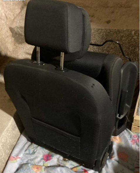 Siège passager de mégane noir