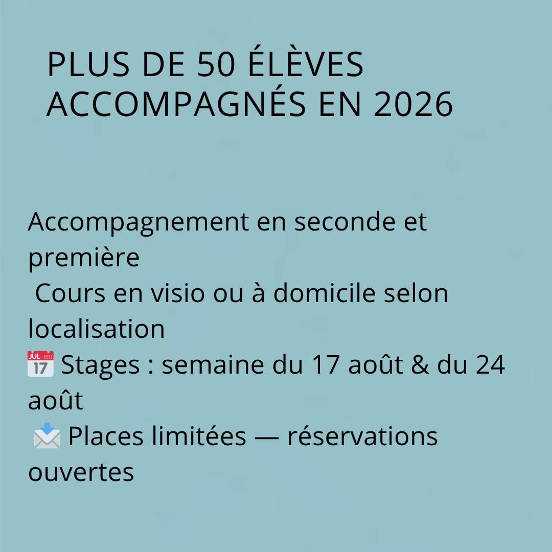 Propose préparation au Bac de Français 2027 – Lycée