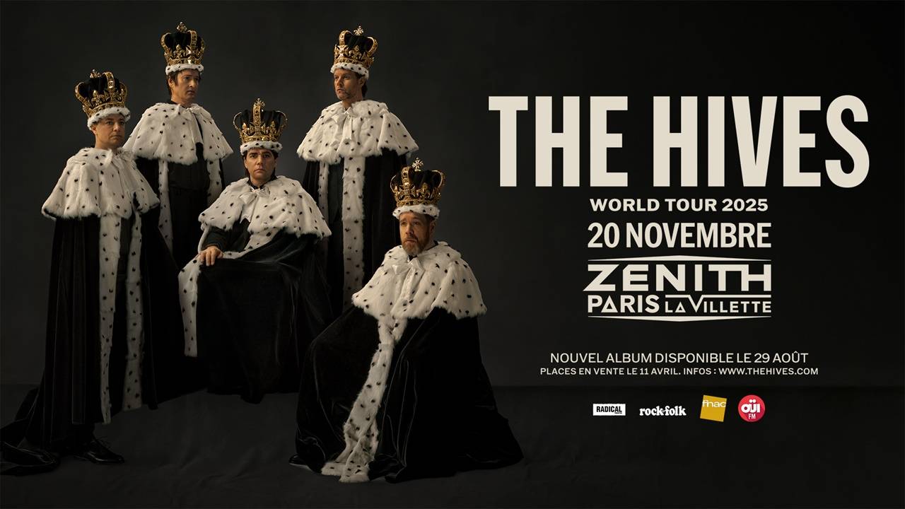 Propose billet pour le concert de The Hives à Paris le 20 novembre 2025