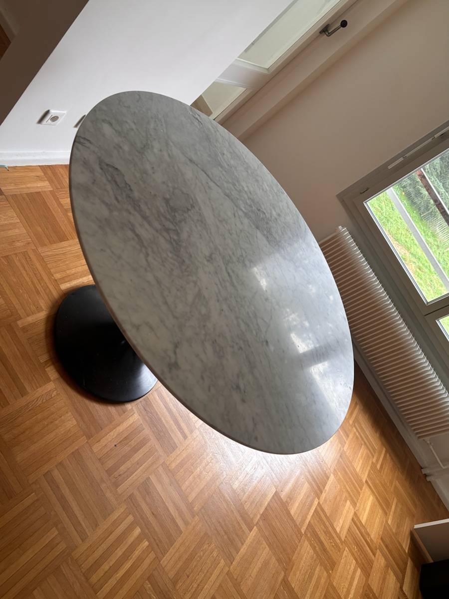 Vends table marbre AMPM diamètre 120 cm